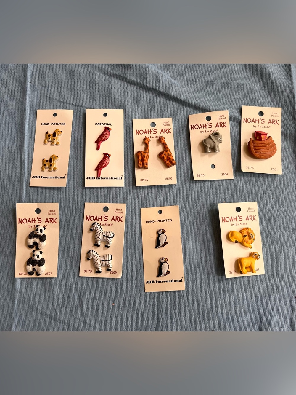 Lot 16 Vtg Animal Buttons Noah's
Ark JHB International Novelty
Sewing Craft New